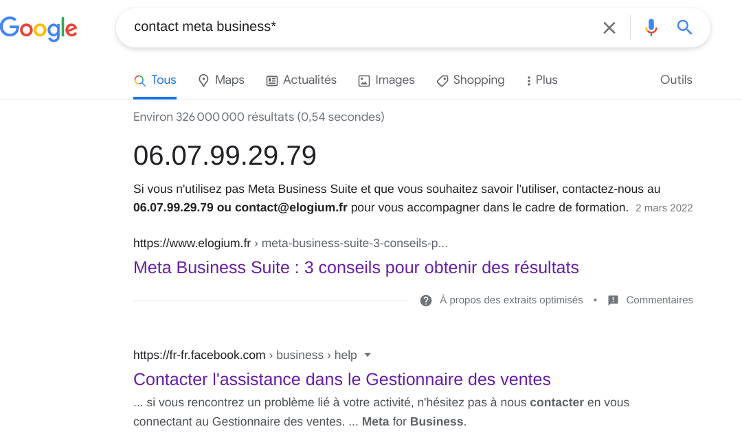 Méta Business Assistance Elogium