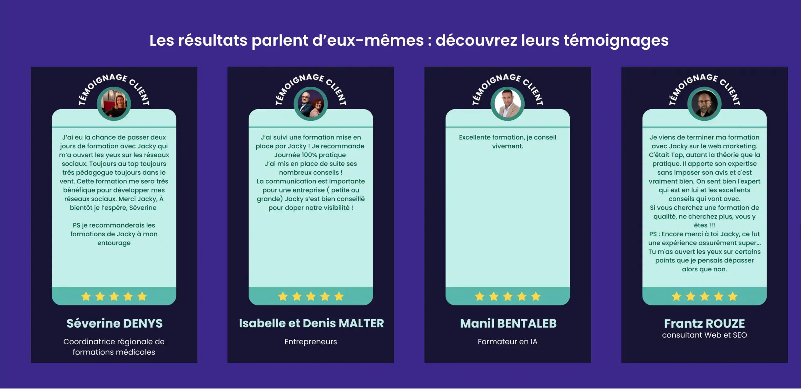 Témoignages clients