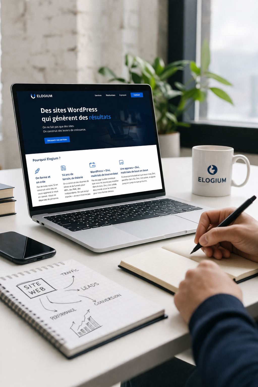 Ce qui change quand<br />
c'est Elogium qui s'en charge