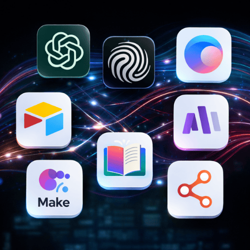 Outils IA Elogium, Chat GPT, Gémini, Claude, NotebookLM, Make, N8N