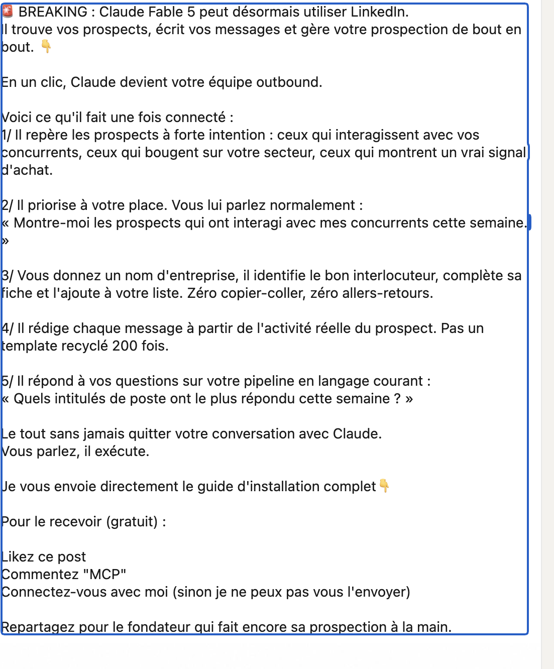 Publication Linkedin
